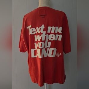 Lonely Ghost Red Graphic T-Shirt